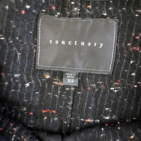 Sanctuary Kimono City Coat Chevron Knit Open Front Cardigan Multicolor Size XS - Picture 7 of 8